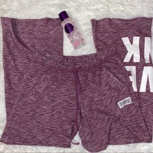 Pink oversized sweatpants xs